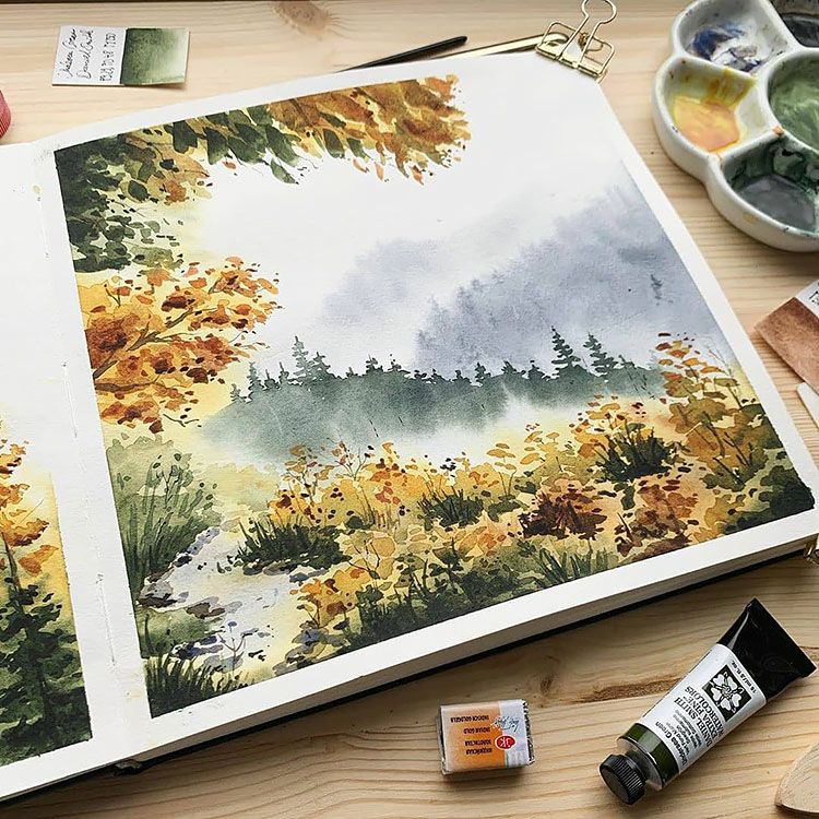 Watercolour Landscape