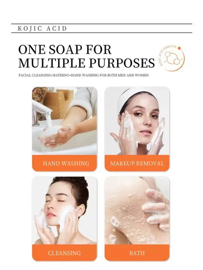 Kojic Acid Soap with Vitamin C,Turmeric, Retinol, Shea Butter & Vitamin E - Organic Skincare