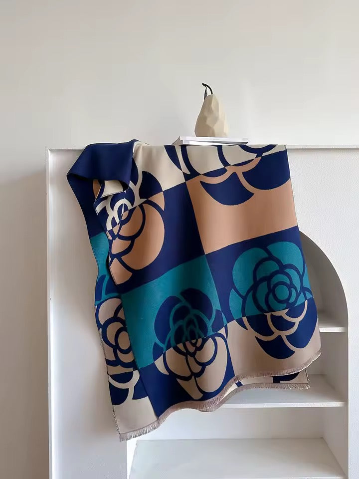 Cashmere Scarf for Women - Double Sided Print