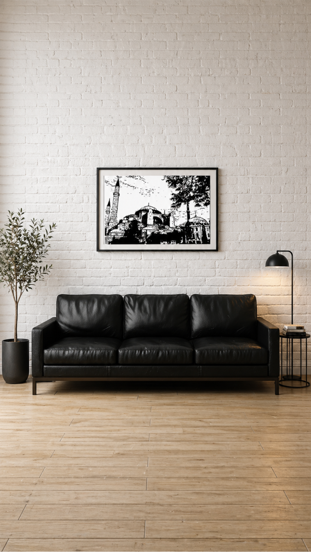 Hand Drawn Hagia Sophia Mosque, Istanbul - Muslim Art on Cartridge Paper - No Frame (Size: A4 & A3)