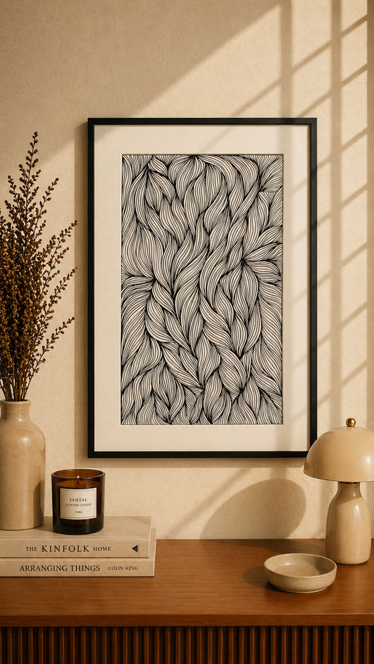Hand Drawn Doodle Art on Cartridge Paper- No Frame (Size A4 & A3)