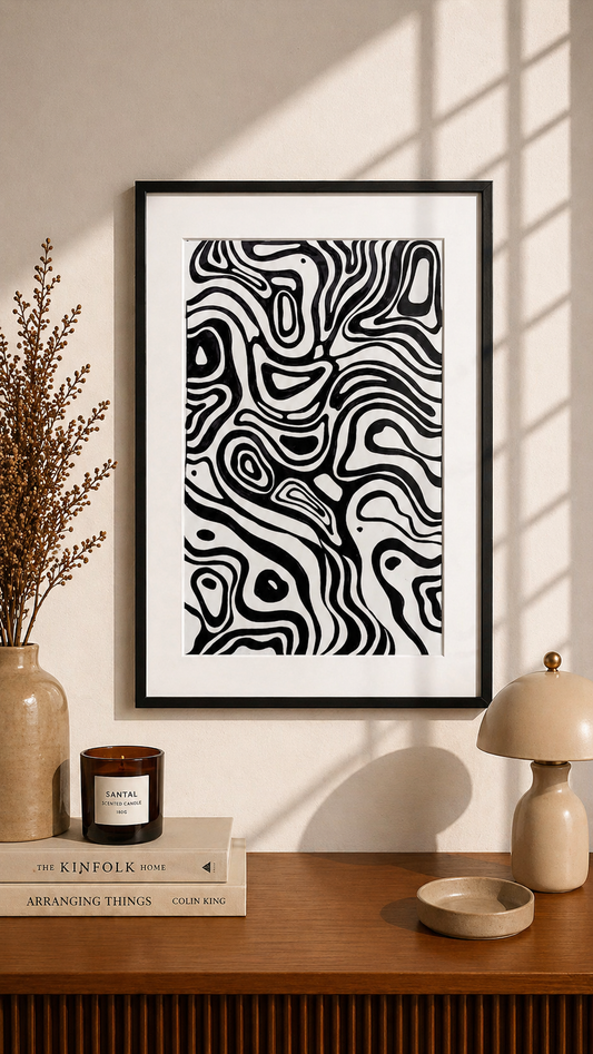 Hand Drawn Doodle Art on Cartridge Paper- No Frame (Size A4 & A3)