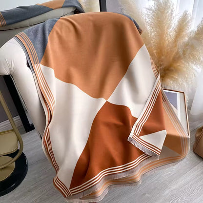 Cashmere Scarf for Women - Double Sided Print