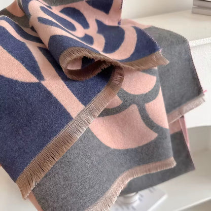 Cashmere Scarf for Women - Double Sided Print