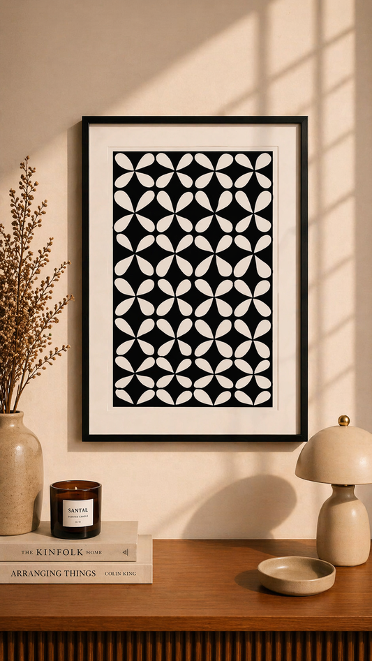 Hand Drawn Geometrical Doodling Art on Cartridge Paper- No Frame (Size A4 & A3)