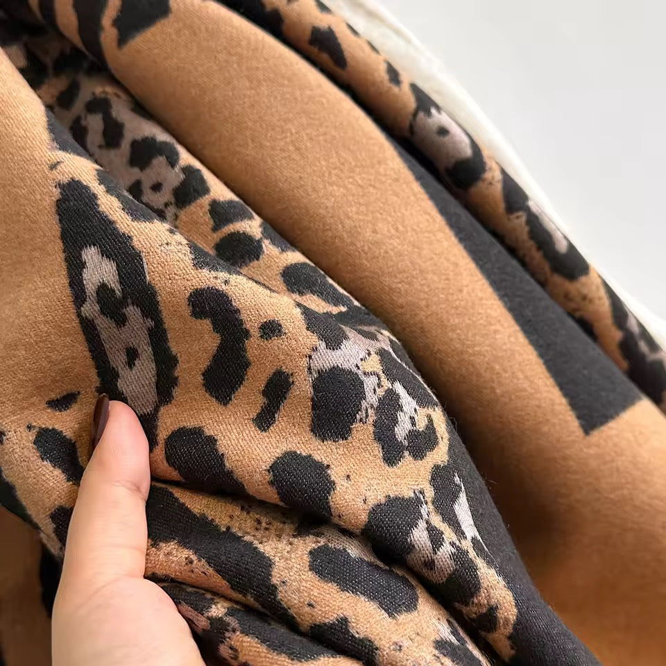 Cashmere Scarf for Women - Double Sided Print