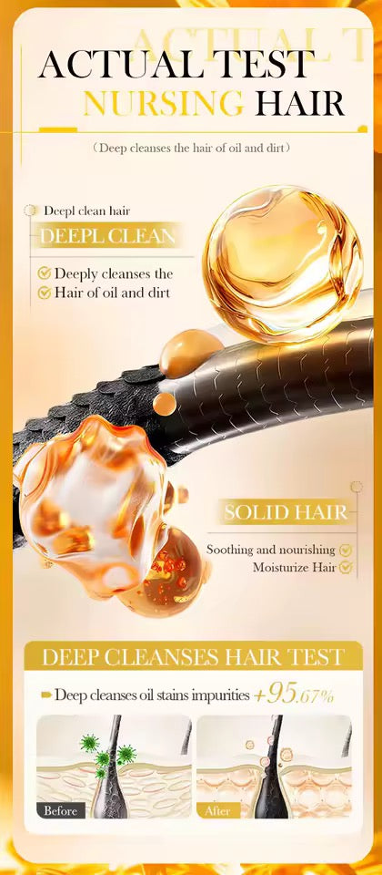 Organic Calendula Shampoo Soap Without Silicone, Cleanses the Scalp, Nourishes Hair & Controls Oil