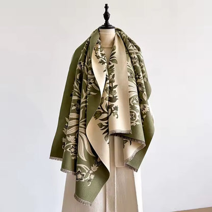 Cashmere Scarf for Women - Double Sided Print