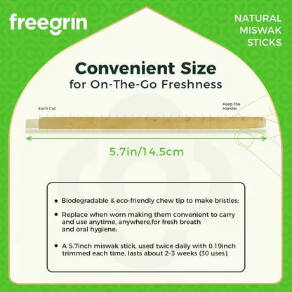 3 Pack Mixed Flavors Miswak Sticks Organic Oral Care