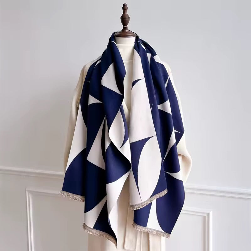Cashmere Scarf for Women - Double Sided Print