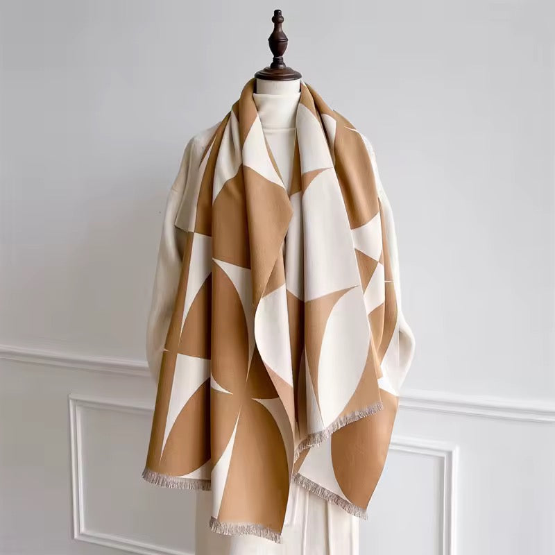 Cashmere Scarf for Women - Double Sided Print