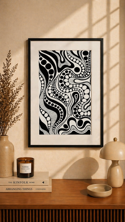 Hand Drawn Doodle Art on Cartridge Paper- No Frame (Size A4 & A3)