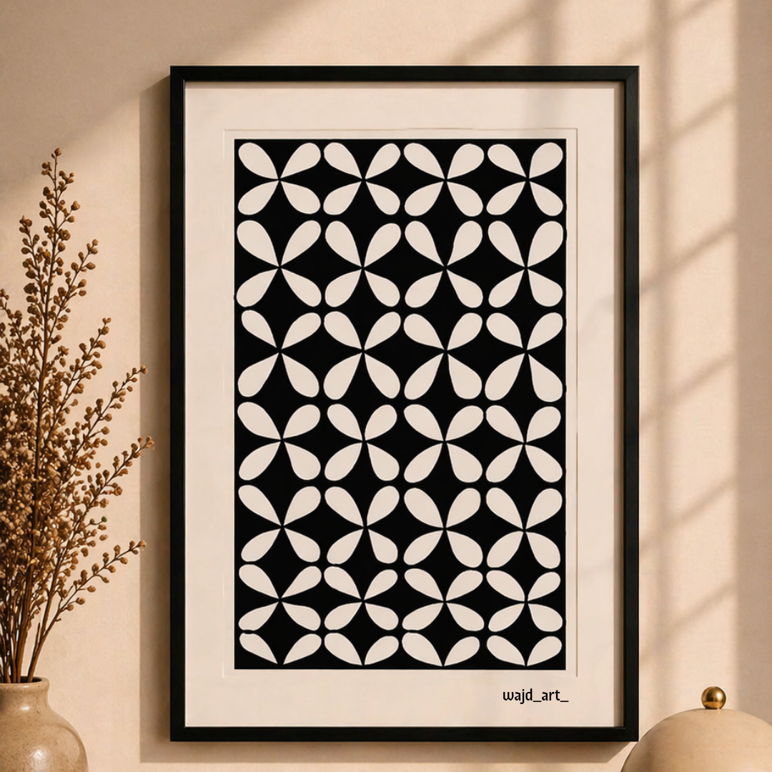 Hand Drawn Geometrical Doodling Art on Cartridge Paper- No Frame (Size A4 & A3)