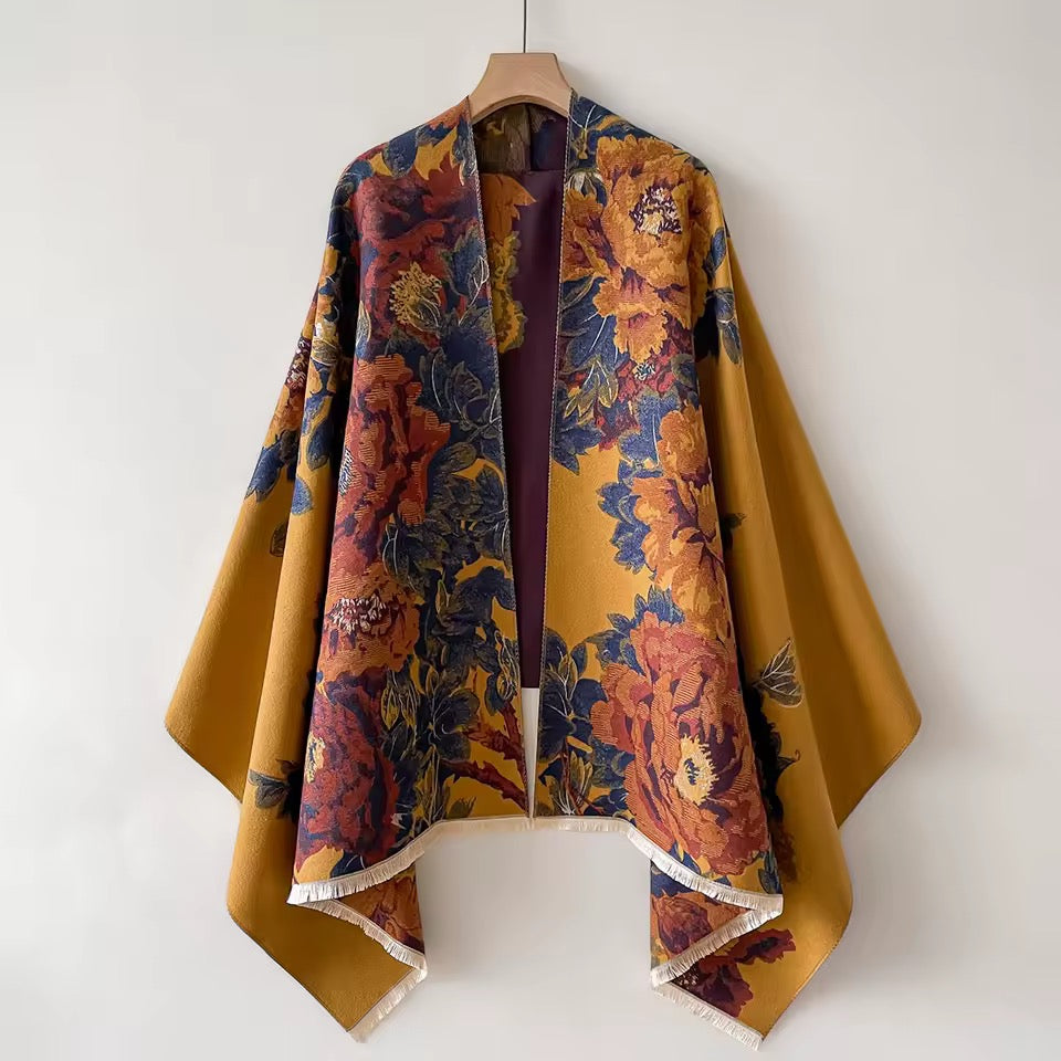 Cashmere Scarf for Women - Double Sided Print