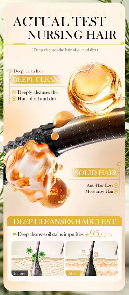 Organic Rosemary Shampoo Soap Without Silicone, Cleanses the Scalp, Nourishes Hair & Controls Oil