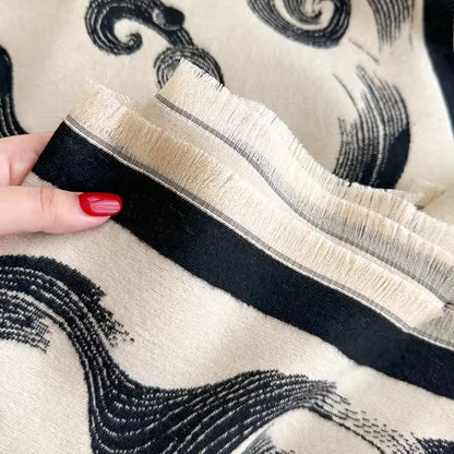 Cashmere Scarf for Women - Double Sided Print
