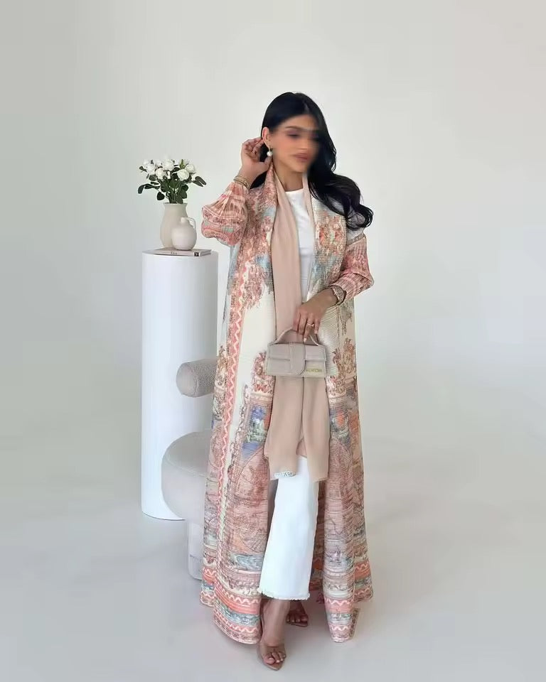 Timeless Abaya Pleated Style Dubai Viral Abaya