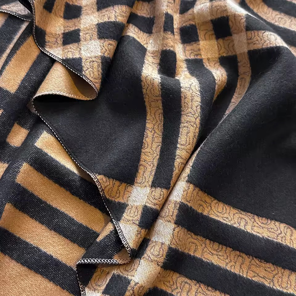 Cashmere Scarf for Women - Double Sided Print