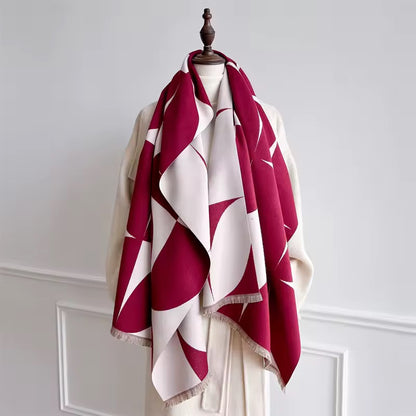 Cashmere Scarf for Women - Double Sided Print