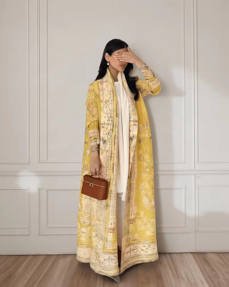 Timeless Abaya Pleated Style Dubai Viral Abaya