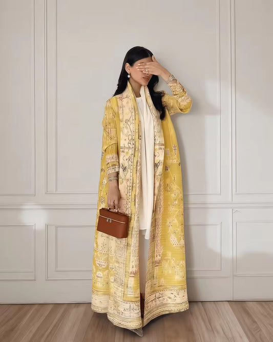 Timeless Abaya Pleated Style Dubai Viral Abaya