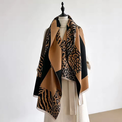 Cashmere Scarf for Women - Double Sided Print