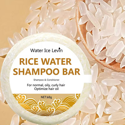 Organic Rice Water Shampoo Soap Without Silicone, Cleanses the Scalp, Nourishes Hair & Controls Oil