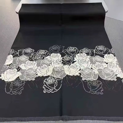Cashmere Scarf for Women - Double Sided Print