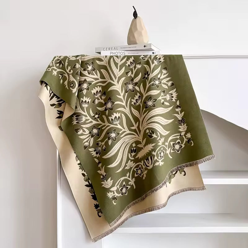 Cashmere Scarf for Women - Double Sided Print