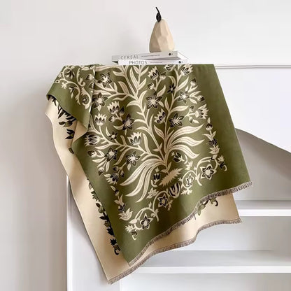 Cashmere Scarf for Women - Double Sided Print