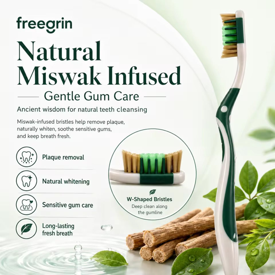 3 Pack Miswak Toothbrush Toothbrush Organic Oral Care