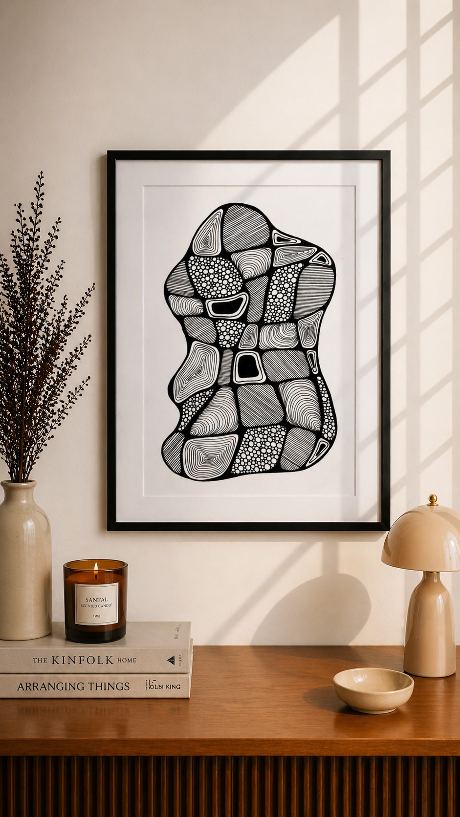 Hand Drawn Doodle Art on Cartridge Paper- No Frame (Size A4 & A3)