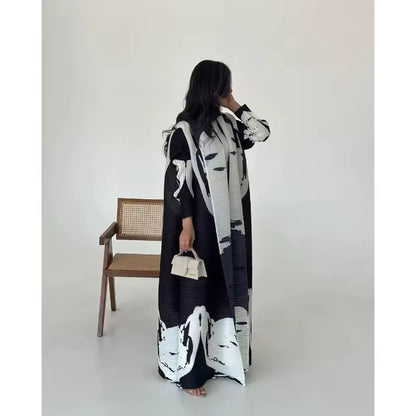 Timeless Abaya Pleated Style Dubai Viral Abaya