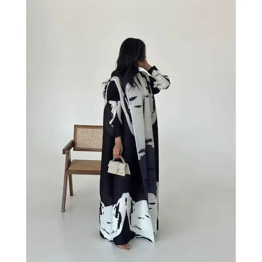 Timeless Abaya Pleated Style Dubai Viral Abaya