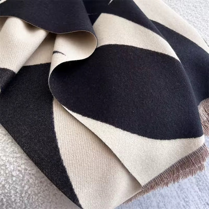 Cashmere Scarf for Women - Double Sided Print