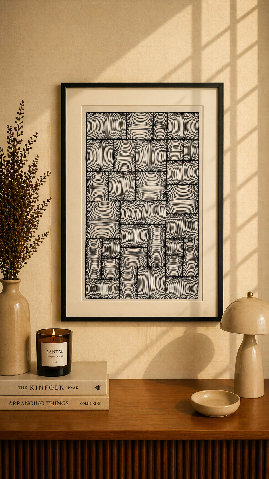 Hand Drawn Geometrical Doodling Art on Cartridge Paper- No Frame (Size A4 & A3)