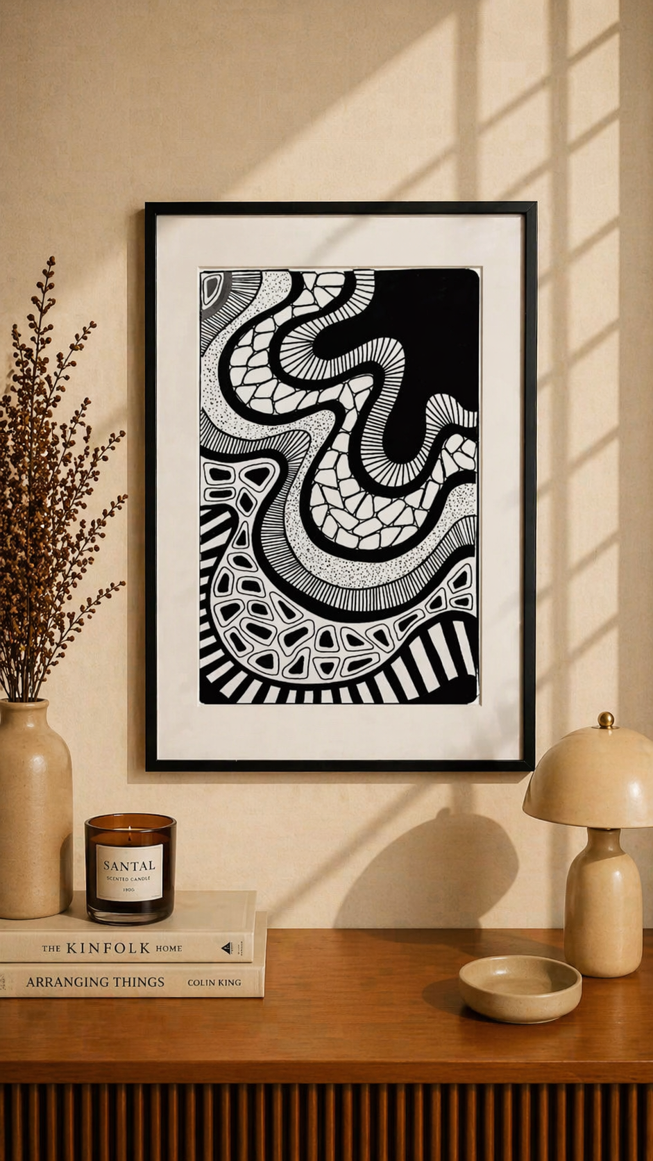 Hand Drawn Doodle Art on Cartridge Paper- No Frame (Size A4 & A3)