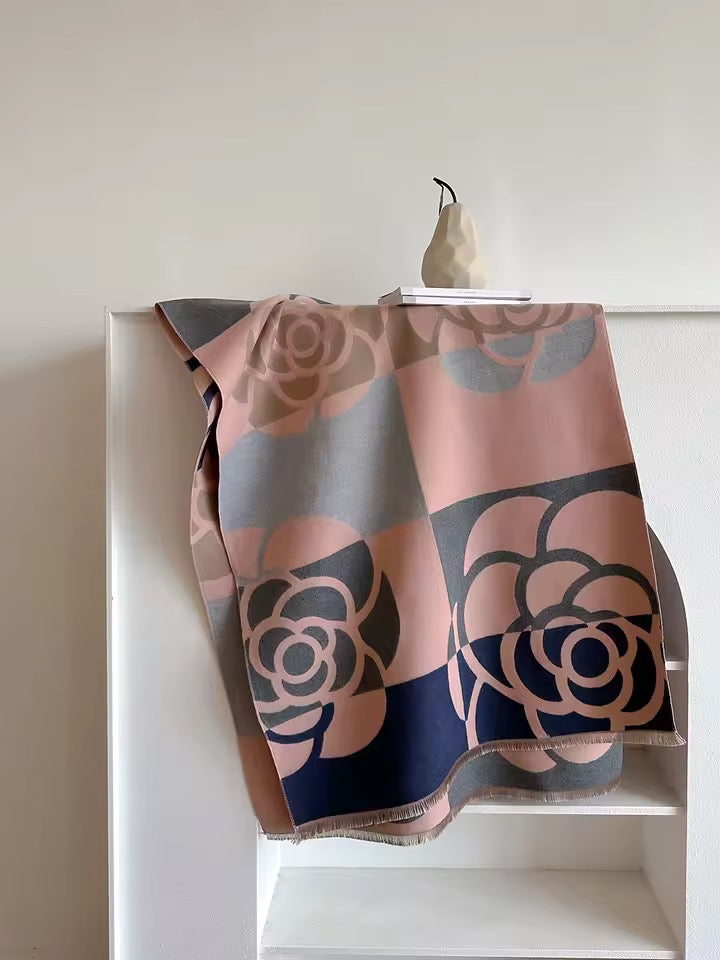 Cashmere Scarf for Women - Double Sided Print