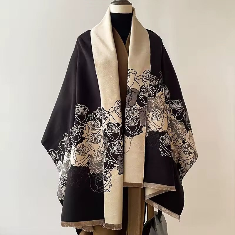 Cashmere Scarf for Women - Double Sided Print