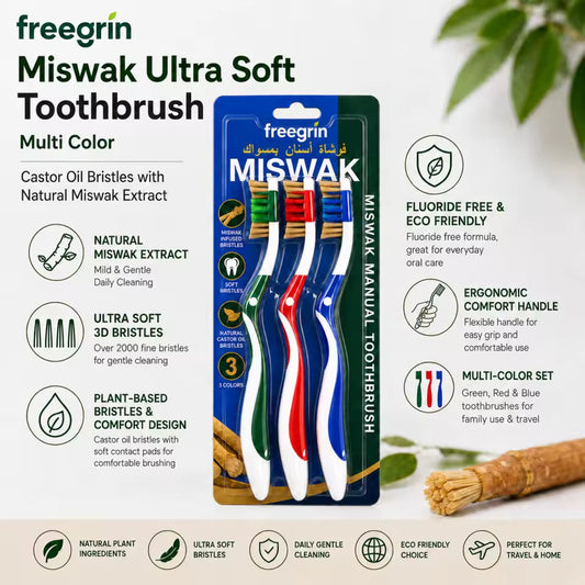 3 Pack Miswak Toothbrush Toothbrush Organic Oral Care