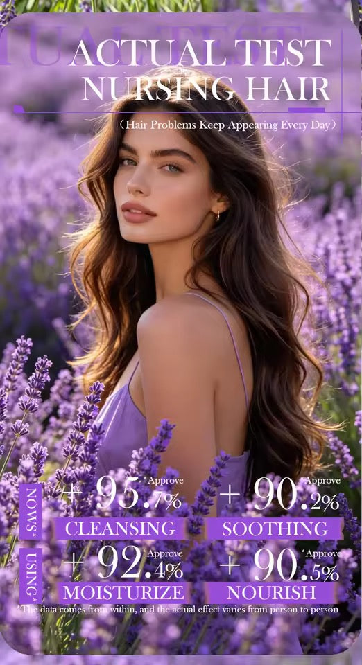 Organic Lavender Shampoo Soap Without Silicone, Cleanses the Scalp, Nourishes Hair & Controls Oil