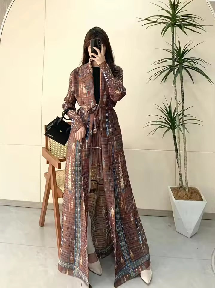 Timeless Abaya Pleated Style Dubai Viral Abaya