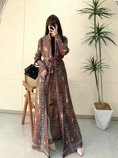 Timeless Abaya Pleated Style Dubai Viral Abaya