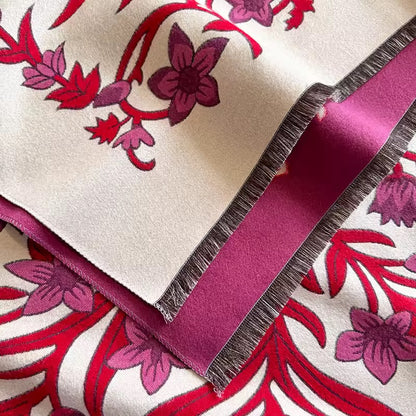 Cashmere Scarf for Women - Double Sided Print