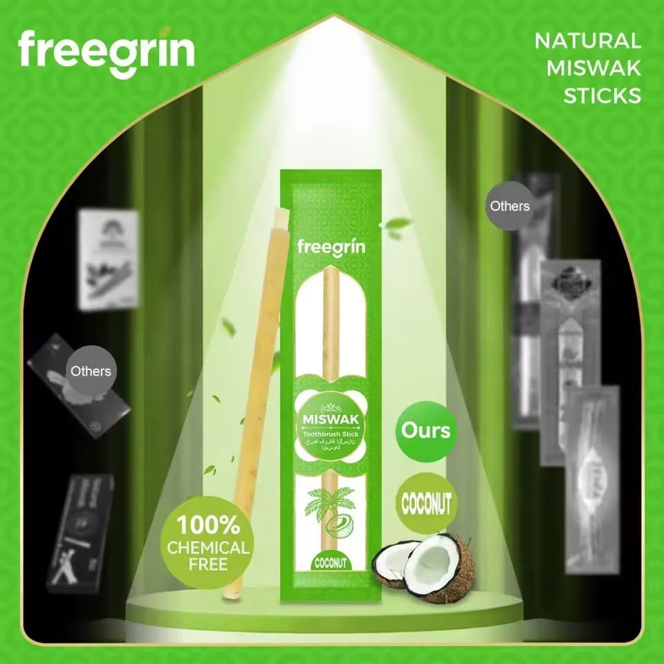 3 Pack Mixed Flavors Miswak Sticks Organic Oral Care