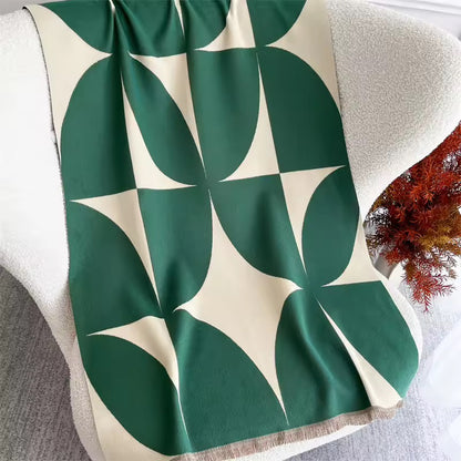 Cashmere Scarf for Women - Double Sided Print