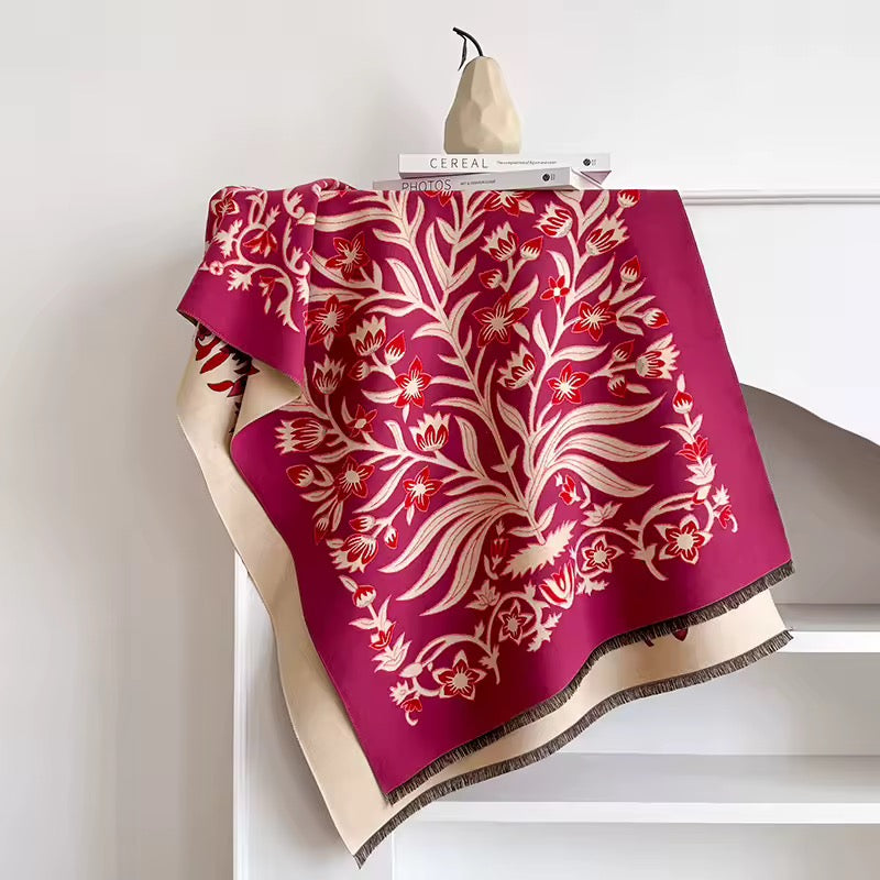 Cashmere Scarf for Women - Double Sided Print