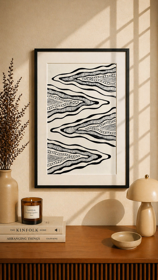 Hand Drawn Doodle Art on Cartridge Paper- No Frame (Size A4 & A3)