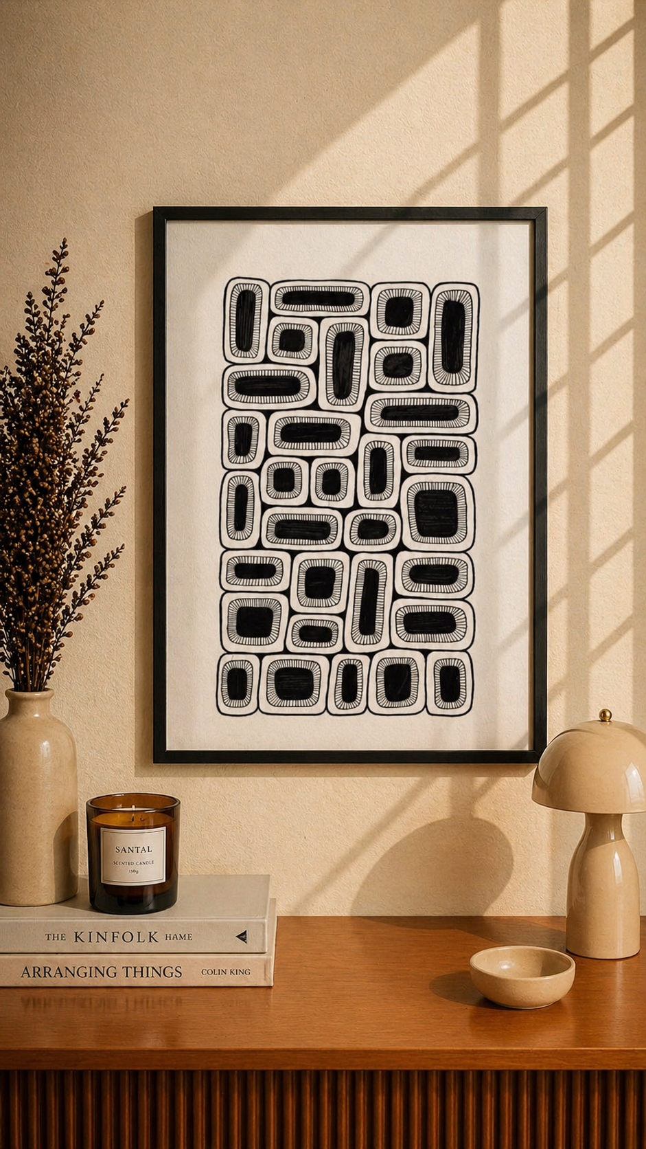 Hand Drawn Geometrical Doodling Art on Cartridge Paper- No Frame (Size A4 & A3)