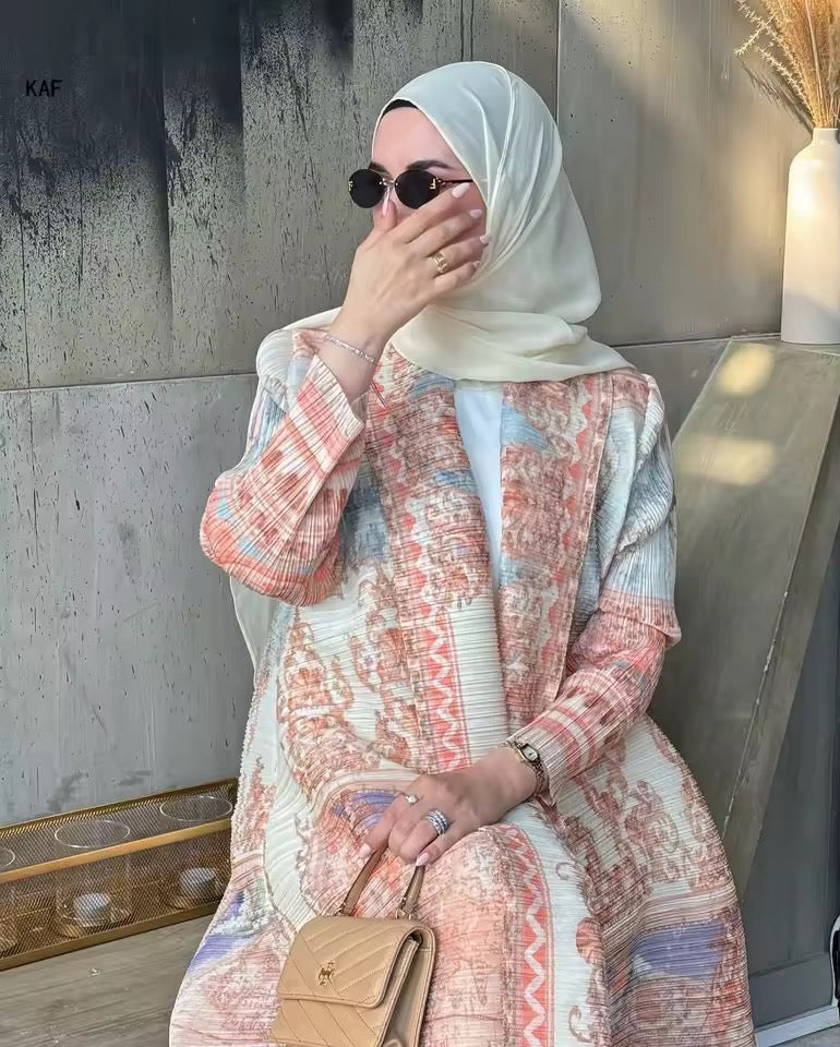 Timeless Abaya Pleated Style Dubai Viral Abaya